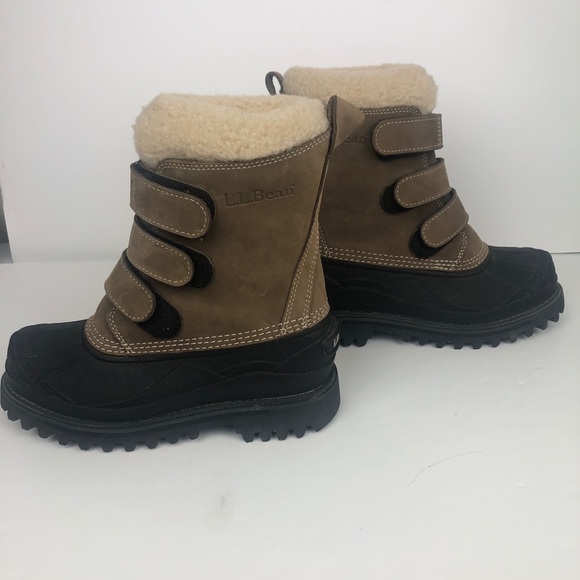 LL Bean Lined Winter Boots with Straps Womens 7 - Picture 3 of 9